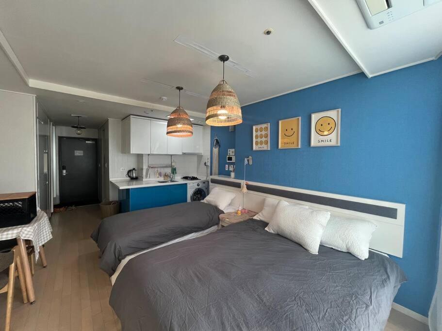Haeundae Beach Stay #2Min Walk #2Beds Пусан Экстерьер фото